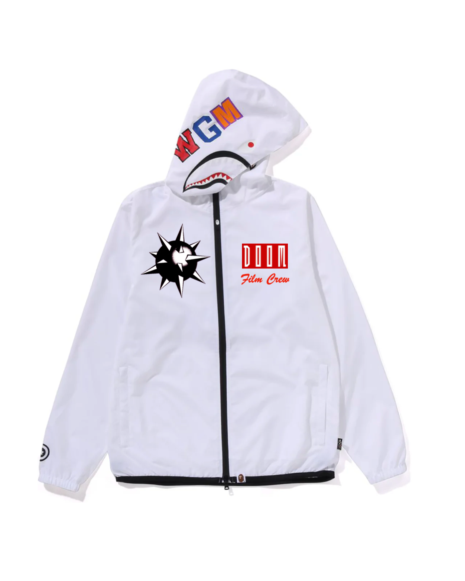 Official DOOM Inc x BAPE Ladies Shark Hoodie Film Crew Jacket