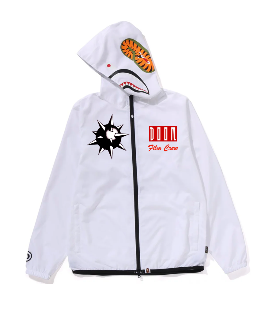 Official DOOM Inc x BAPE Ladies Shark Hoodie Film Crew Jacket