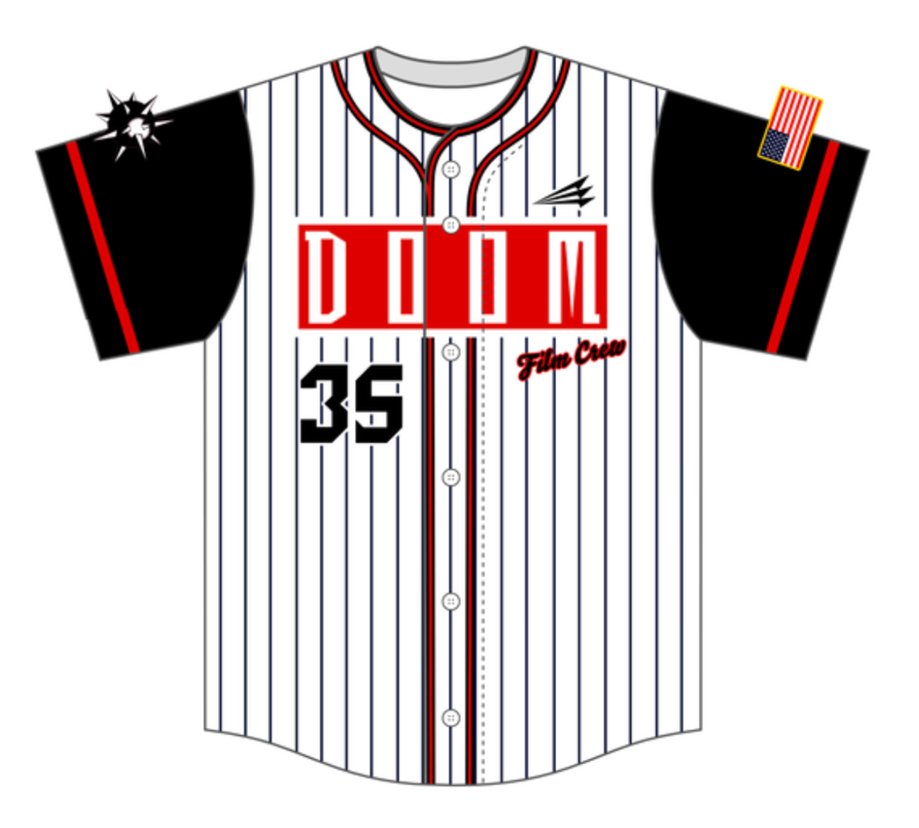 Official DOOM Inc x Triton Film Crew Baseball Jersey