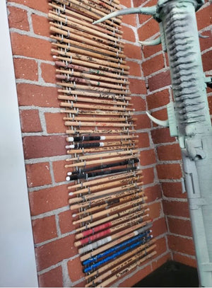 DRUM STICKS SIGNED BY MUSICIANS