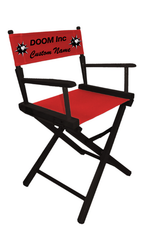 Official DOOM Inc Film Crew Personalized VIP Director Chair