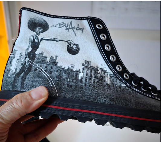 EXCLUSIVE JUSTIN BUA HAND-PAINTED PF FLYERS
